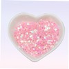 Gadpiparty 3pcs Heart Shaped Nail Shiny Sequin Powder for Nail