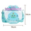 Donut Shaped Water Bottle Kids Cute Cartoon Plastic Portable Straw