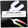 LALAFINA U Shape 3.5mm Headphone Splitter Adapter Mic Converter Stereo