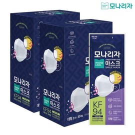 Mona Lisa Smile Yellow Dust Fine Dust Mask Strap Adjustable Large (KF94)*60 pieces, None / 모나리자 스마일황사미세먼지마스크 끈조절 대형 (KF94)*60매입, 없음