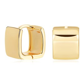 LILIE&WHITE Gold Square Gold Hoop Earrings For Women Chunky Hoop Earrings Geometric Earrings Gold Huggie Earrings Costume Jewelry Gift