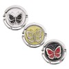 iwobi 3 Pcs Folding Handbag Table Hanger,Butterfly Design Bag Hanger