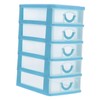NUOBESTY Five Desktop Organizer with Clear Drawers Detachable Storage Box