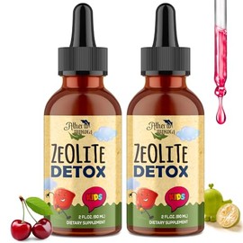 Atherionyxora Zeolite Detox for Kid – Contains Clinoptilolite Zeolite, Vitamin C, Magnesium, and Zinc, Safe and Pure Formula, 60ml（2 Pack）