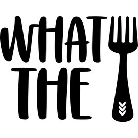 Transparent Decal Stickers of Fork (Black) Premium Waterproof Vinyl Decal Stickers for Laptop Phone Accessory Helmet Car Window Mug Tuber Cup Door Wall Decoration NVCsticd41845BL