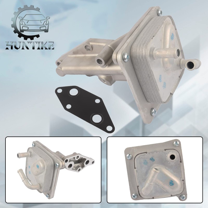 Huntike 21300-JA06A Engine Oil Cooler with Gasket Compatible with N-issan