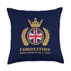 King Charles III Coronation 2023 Celebration Royal Family Throw Pillow