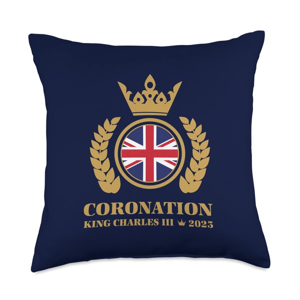 King Charles III Coronation 2023 Celebration Royal Family Throw Pillow