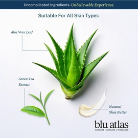 Blu Atlas Body Wash, 8 oz – Sulfate-Free Gel Body Wash for Men, Moisturizing Formula Suitable for All Skin Types Coconut Apricot