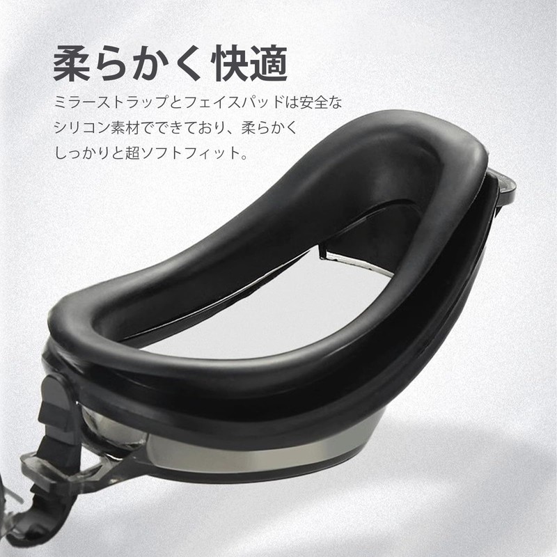 [YFFSFDC] Swimming Goggles, Anti-Fog Feature, Black