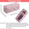JOVAKIT 2Pcs Makeup Bag Quilted Cosmetic Bag for Women Girls,