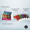 GC Nails Kit De Pinturas Acrílicas Premium Para Uñas. 12pzs.