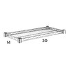 Mix.Home 14" W x 30" L Chrome Wire Shelf. Heavy-Duty
