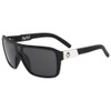 Dragon Men's Shield Sunglasses, Black/Ll Smoke, 60 mm