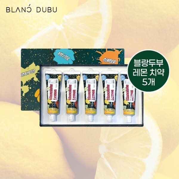 Blanc Tofu Lemon Toothpaste Minkyu Toothpaste 5-pack / 블랑두부 레몬치약