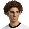 Xambop Short Curly Dark Brown Rocker Party Wig Halloween Christmas
