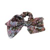 Green Paisley Bow Scrunchie Pony Holder Hair Twister for Women