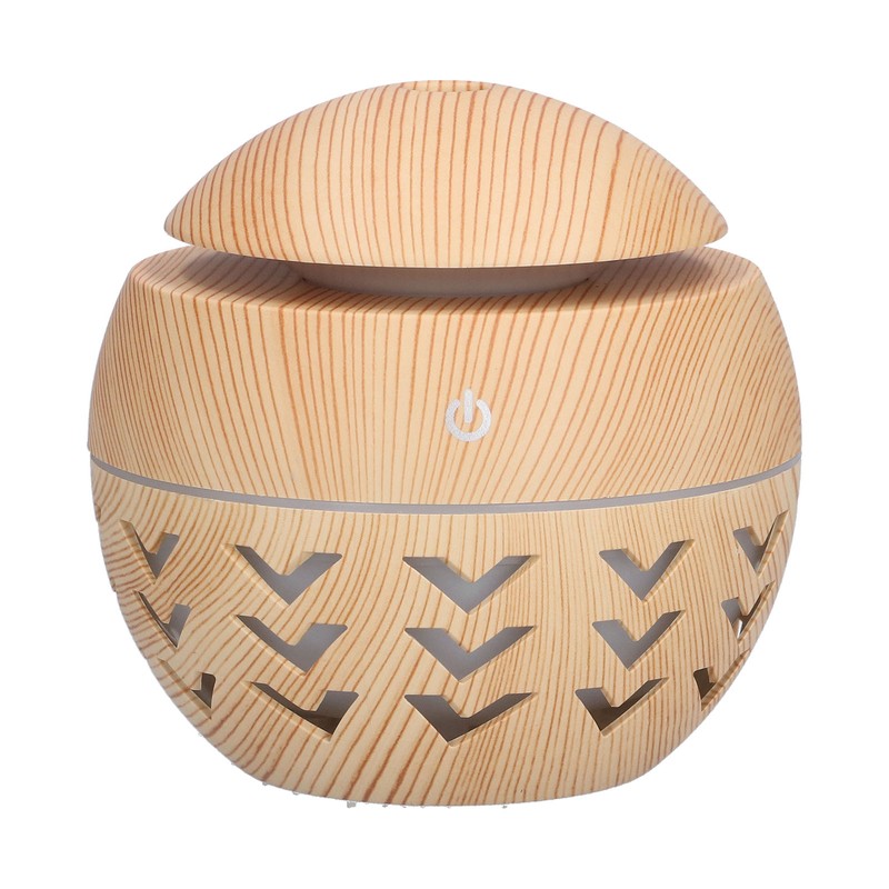 130ml Air Humidifier USB Aromatherapy Wood Grain Humidifier with 7