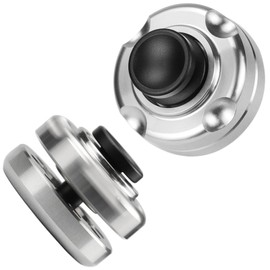 FREELOVE Magnetic Levitation Fidget Spinner - Roll Fidget Slider Anxiety Toy, Heavy Stainless Steel Finger Gyro - Haptic Clicker, Small Mini Fingertip Spiner - Hand Push EDC, Silent Premium Bearing