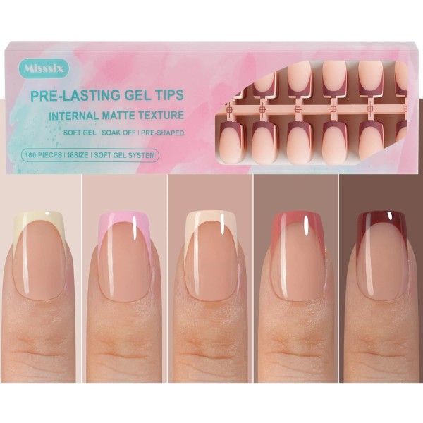 Does not apply French Gel Nail Tips, 160Pcs French Tip