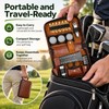9-in-1 Golf Accessories Kit for Course Organization – Waterproof Brown