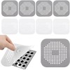 10 Filtros Multifuncionales Silicona para Desagüe Ventosa Coladera Drenaje Captador
