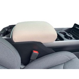Car Console Covers Plus fits Ford Explorer 1998-2010 Fleece Center Armrest Cover for Center Console Lid Made in USA Light Tan