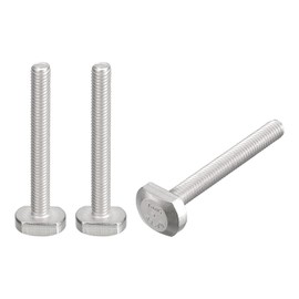 QUARKZMAN 3 x T-slot bolts, M6 x 50 mm, T-slot entry bolts, sliding bolts, 304 stainless steel, T shape screws for T track