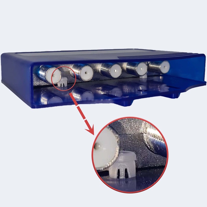 SkyRevolt DiSEqC Switch 4/1 SAT Switch with Weather Protection Housing