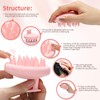 BEAUTLOHAS. Scalp Massager Shampoo Brush, Scalp Scrubber with Soft Silicone