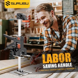 Mtnte Labor Saving Handle 12 In Lever Arm Lifter Drywall Lift for Wall Tile Locator, Multi-Function Height Adjustment Lifting Device,Door Panel,Cabinet Jack Board Lifter Weight 490lb, lift range 6.7in