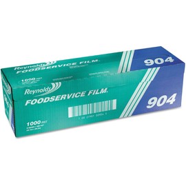 Reynolds Wrap 904 PVC Film Roll w/Cutter Box 18-Inch x 1000 ft Clear