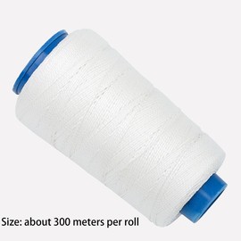 50M Strong Bonded Nylon Sewing Threads White Nylon Thread for Sewing,Upholstery