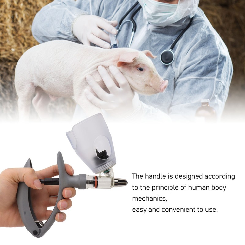 Livestock Syringe Adjustable Continuous Automatic Veterinary Syringe Gun for Cattle