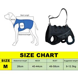 Gsrhzd Dog Lifting Harness, Comfortable Breathable Dog Support Harness for Back Legs, Durable Lightweight, for Elderly Disabled or Injured Dogs, M