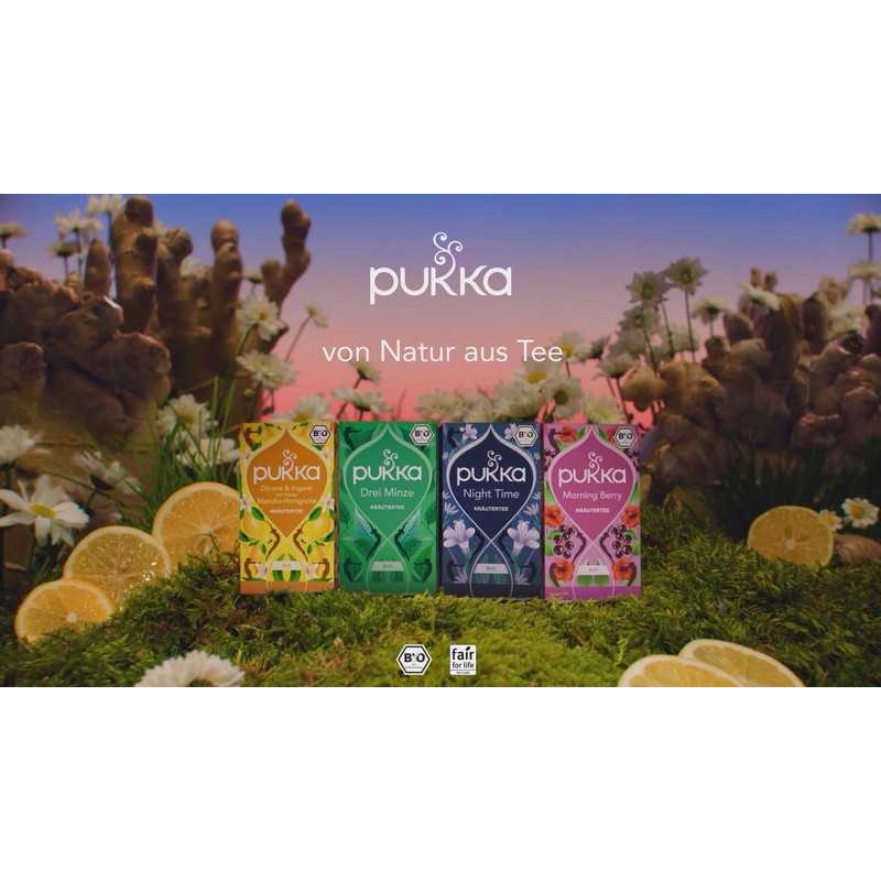 Pukka Tea Organic Herbal Fruit Tea "Night Time Berry", Pack