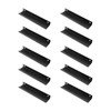 10 Pcs Finger Edge Pull Black Modern Aluminum Alloy 1mm