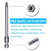 YUENTOEN Long Torx Security Screwdriver Bit Set,100 mm Length T6