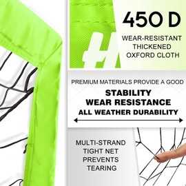 Hazacl Kids Soccer Goal for Backyard, 6x4 FT Portable Soccer Nets Pop Up with Ball, Agility Ladder, Cones, Target & Carry Bag for Toddler Youth Outdoor Indoor Training Practice Sports Games Play