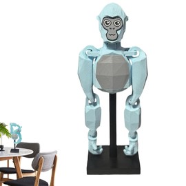 6in Light Blue Articulated Toy with Stand, Orangutan Tag, Merch for Gaming Enthusiasts, Flexible Tag Toy, Collectible Figure for Stress Relief and Desktop Decoration,​ Home and Offices