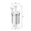 UFI FILTERS 31.833.00 Petrol In-Line Filter