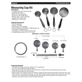 Penn State Industries PKMSCUP Measuring Cup 4pc Set Woodturning Project Kit (1pack)