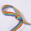 20M Rainbow Ribbon, 25mm Wide Pride Ribbon, Double Sided Grosgrain