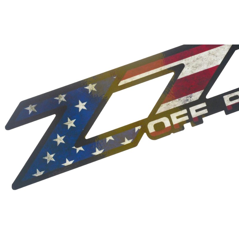 2Pc Z71 Off Road Decals Stickers Emblem Replacement for Silverado