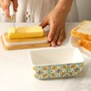 Howise Butter Dish with Lid, Large Butter Dish for Countertop,