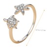 LIFKOME Turtle Sea Star Ring for Women Fashion Ring Birthday
