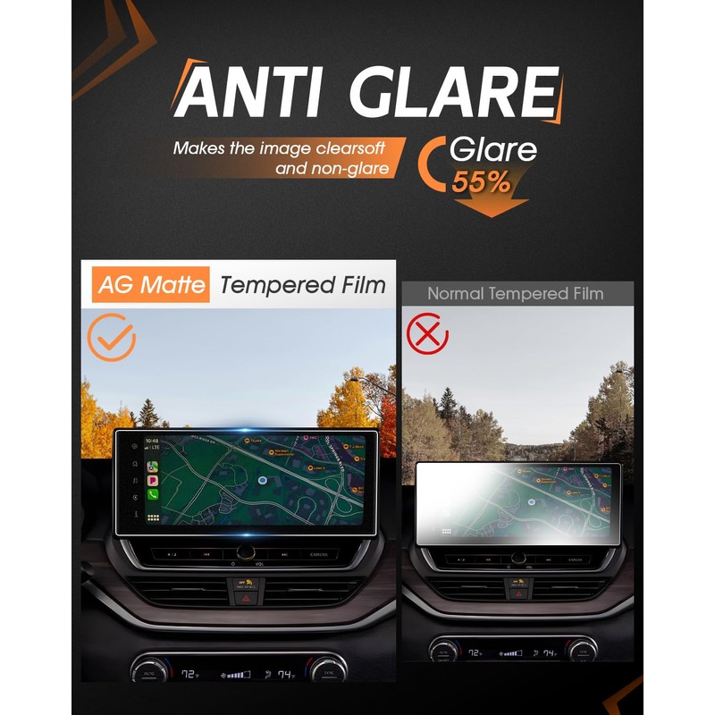 CDEFG For 2023-2025 2026 Nissan Altima Screen Protector - 12.3