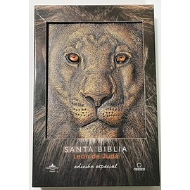 Biblia RVR 1960 Letra Grande Tamaño Manual León de Judá Edición Especial Bronce                                                                       