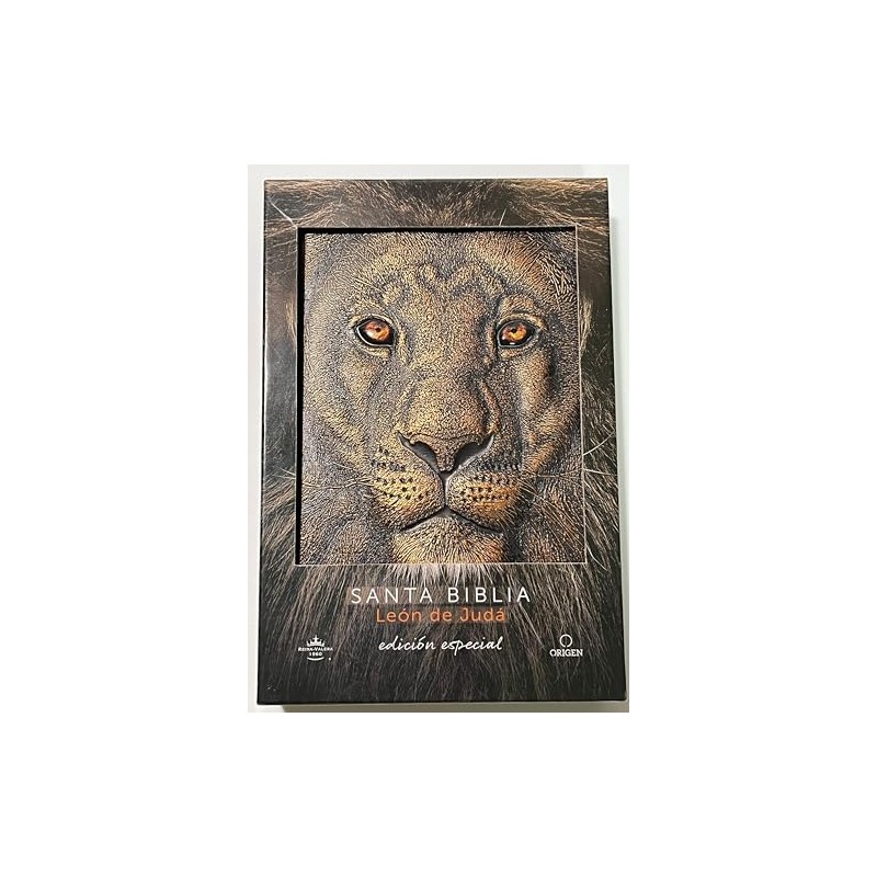 Biblia RVR 1960 Letra Grande Tamaño Manual León de Judá