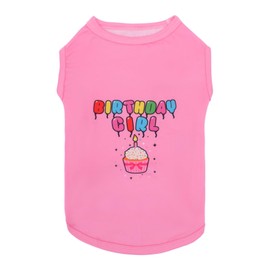 CuteBone Soft Dog Shirt Birthday Lightweight Small Puppy T-Shirts Pet Clothes Breathable Tee Vest Stretchy Outfit Cat Apparel BX08XL-D